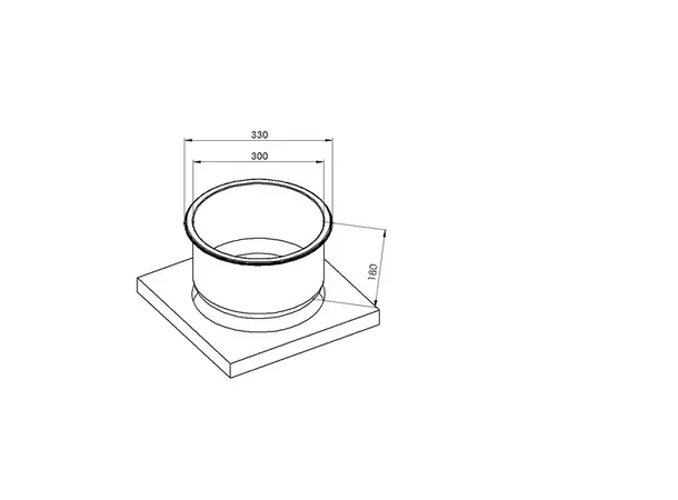 Carbest vask Ø33 cm i rustfritt stål | Caravan.no
