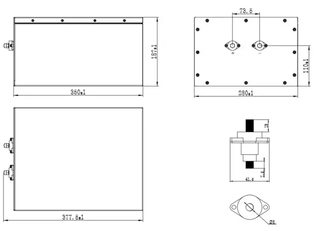 LiFePO4 Batteri 200Ah Fiat Ducato 