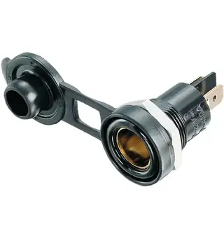 12V stikkontakt innbygging m/lokk