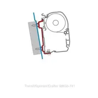 Fiamma adapter til F1 og F45 Ford Transit/Sprinter/VW Crafter fra 06