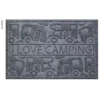 Dørmatte ''I love camping''  40x60 cm