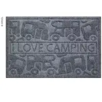 Dørmatte ''I love camping''  40x60 cm 