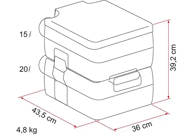 Fiamma campingtoalett Fiamma Bi-Pot 39 | Caravan.no