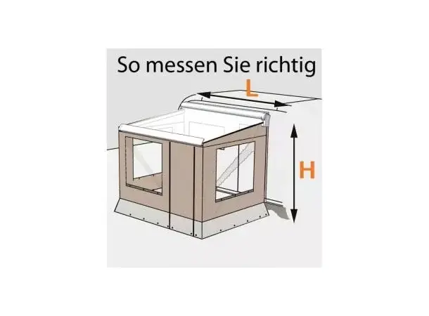 Dometic markisetelt Camp Room 300 cm Høyde: 260-289 cm 