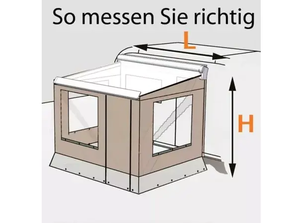 Dometic markisetelt Camp Room 300 cm Høyde: 260-289 cm 