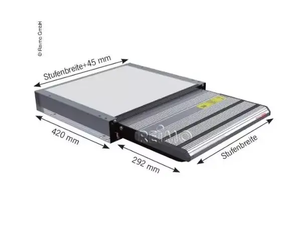 Elektrisk trappetrinn 12V 55 cm – Til kassebil | Caravan.no