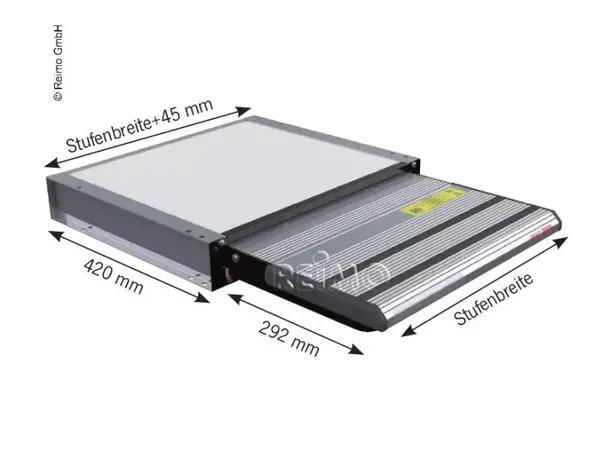 Elektrisk trappetrinn 12V 55 cm – Til kassebil | Caravan.no