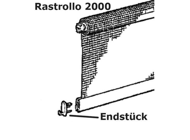 Endestykker Rastrollo 2000/3000 natur 