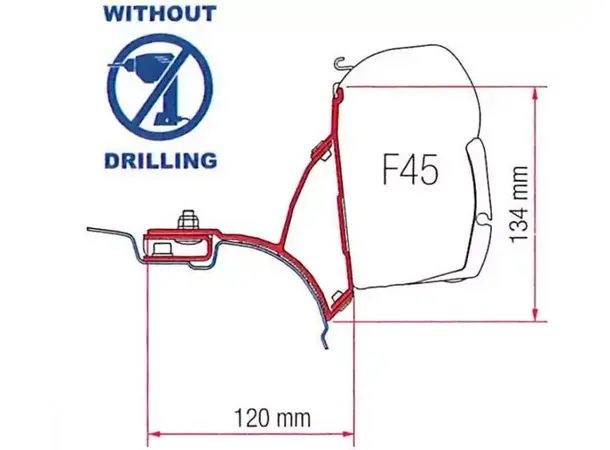 Fiamma Kit VW T5 Transporter Multivan 98655-647 