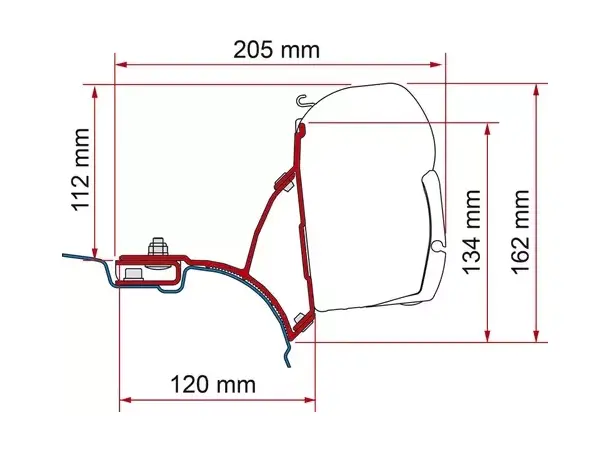 Fiamma Kit VW T5 Transporter Multivan | Caravan.no