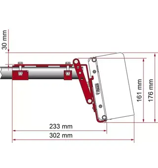 Fiamma adapter roof rail kit for F45 98655-770