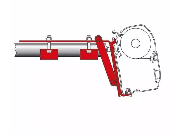 Fiamma adapter roof rail kit for F45 | Caravan.no