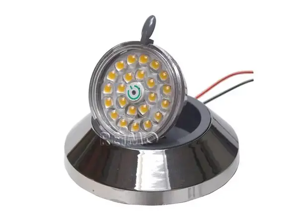 Dreie- og vippbar LED-spot, krom Ø88 mm x H27 mm 