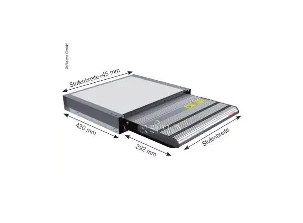 Elektrisk trappetrinn 12V 70 cm – Til kassebil | Caravan.no