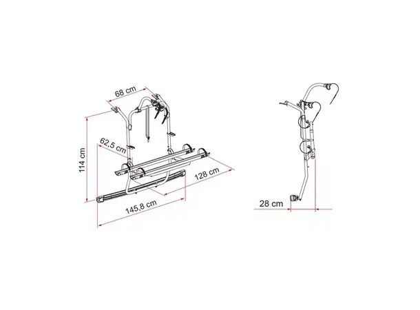 Fiamma Carry-Bike PSA Van – For 2 sykler | Caravan.no