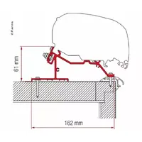 Fiamma adapter Caravan Roof 425 cm F65L og F80S