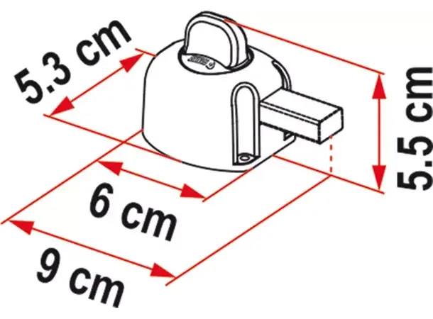 Fiamma dørsikring innvendig Guardian – 05388-01 | Caravan.no