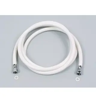 Dusjslange hvit 1,5 m, 3/8 "x1/2" 150 cm