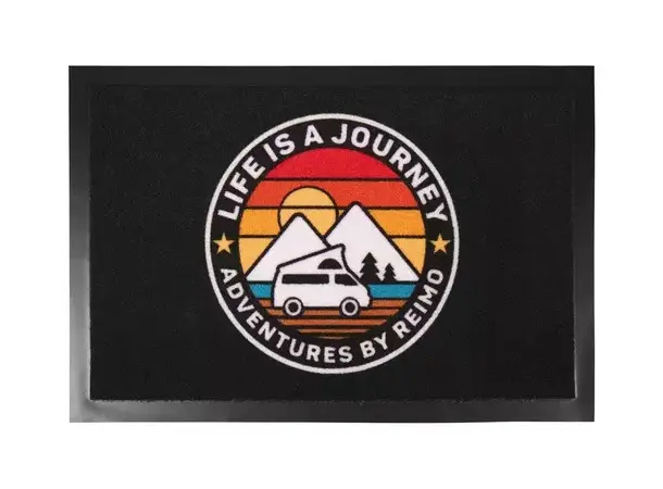 Dørmatte Life is a journey 60x40 cm | Caravan.no