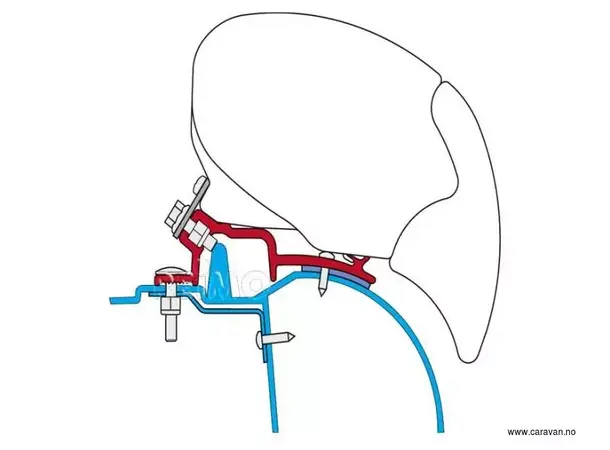 Fiamma adapter til F65 Renault Master/ Opel Movano fra 2010 