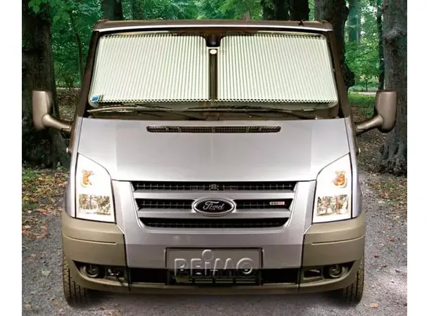 REMIfront sideruter grå Ford Transit fra 2012, V362. 