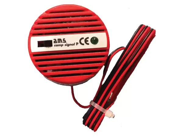 AMS Gassalarm Camp Signal P 12V rød 
