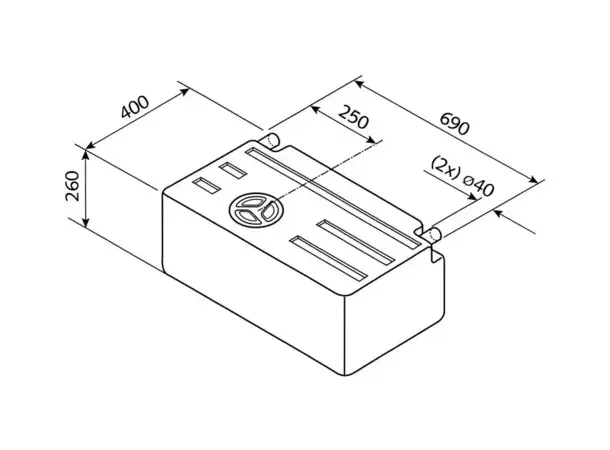 Fersk- og spillvannstank 63 l EV1301 | Caravan.no