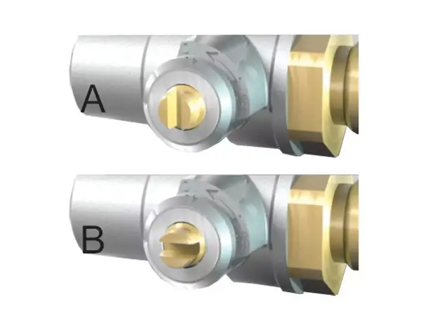 Testpoint til regulator m/1/4" gjeng Til Kosan Annex D 