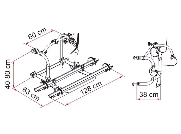Fiamma Carry-Bike PRO C For 2 sykler 