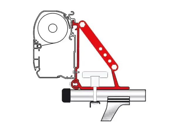Fiamma adapter for takstativ F1/F45/F35/F50/F55 