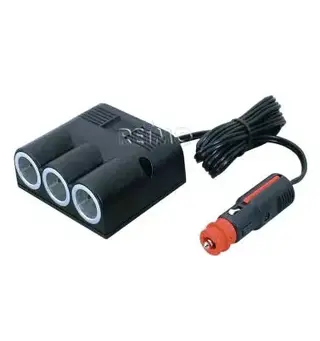 3 uttak med 2 m kabel