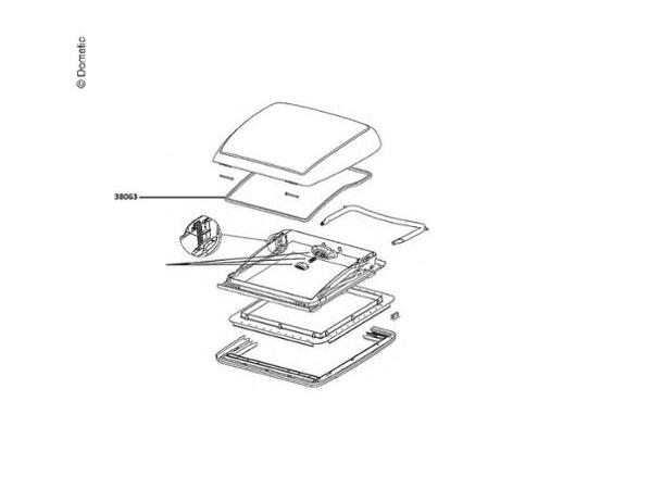Dometic Mini Heki fuge 1,65 m | Caravan.no