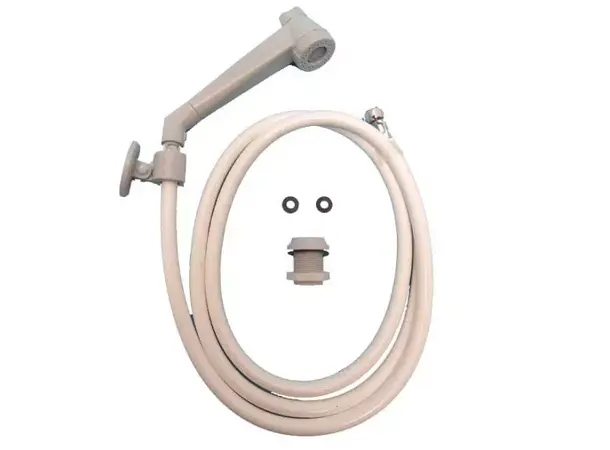 Dusjsett modern grå med slange 2 m | Caravan.no