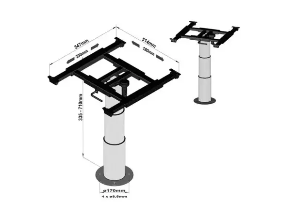 Enkeltsøylet-Løfteunderstell | Caravan.no