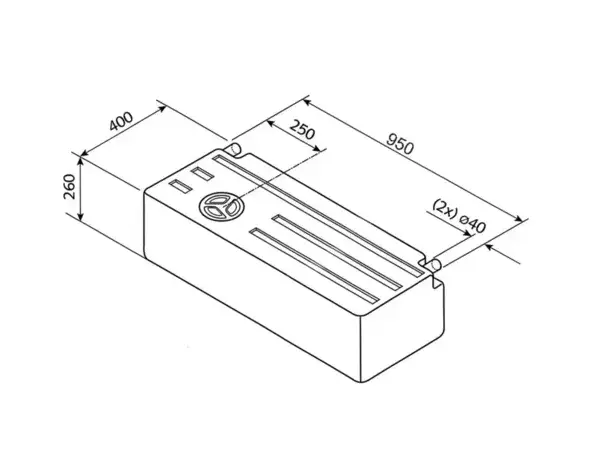 Fersk- og spillvannstank 89 l EV1802 | Caravan.no