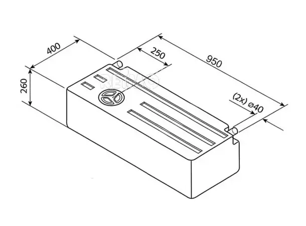 Fersk- og spillvannstank 89 l EV1802 | Caravan.no