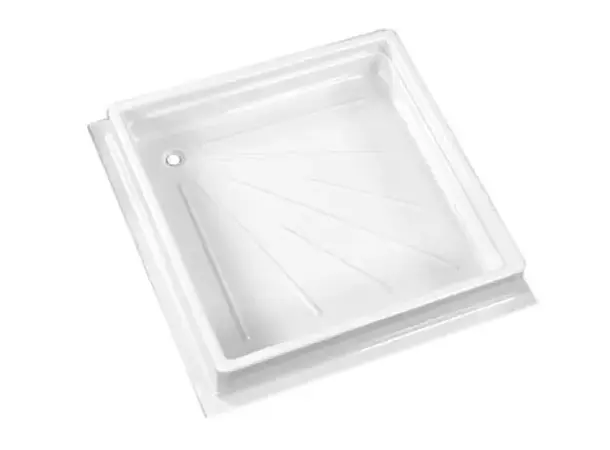 Dusjkar 600x600x102 mm, hvit | Caravan.no