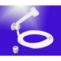 Dusjsett modern hvit med slange 2 m 