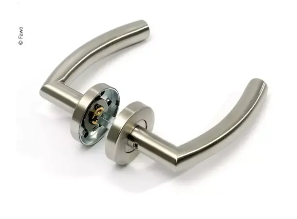 Dørhåndtak sigdformet, stål | Caravan.no