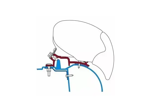 Fiamma adapter for F65L & F80S Master/Movano fra 2006-2010 