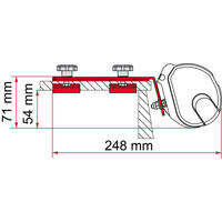 Fiamma adapter stativ/bagasjegrind Til Fiamma F35 Pro