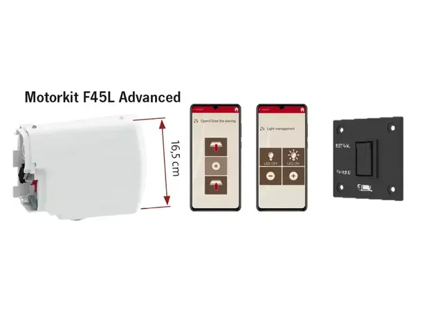Fiamma Motor Kit F45S 12V Hvit, Med appstyring 