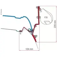 Fiamma adapter til F35 Pro og F45 Mercedes Marco Polo fra 2014
