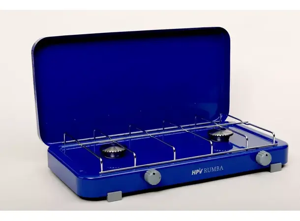 Gasskomfyr Rumba 2-bluss 30 mbar Med piezo- og tennsikring 