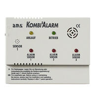 AMS Gassvarsler kombialarm 12V Med mulighet for tre sensorer