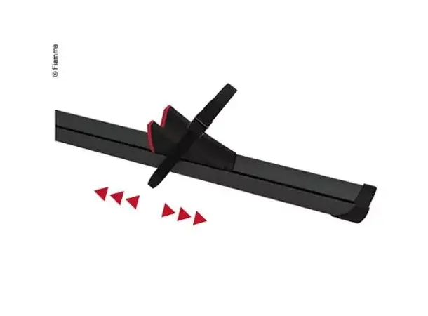 Fiamma Rail Premium XL 139 cm svart – 98656M153 | Caravan.no