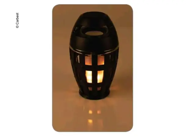 Flammelampe med bluetooth-høyttaler | Caravan.no