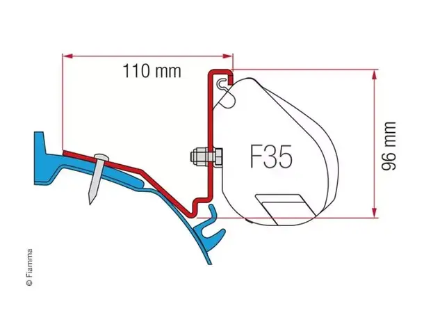 Fiamma adapter til F35 Pro | Caravan.no