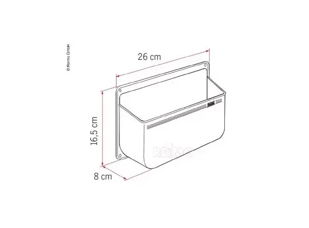 Fiamma lomme hvir str L 03178-01- 