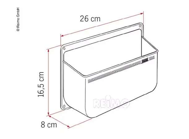 Fiamma lomme hvir str L – 03178-01 | Caravan.no